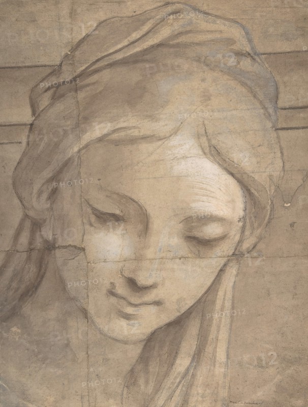 Head of a Young Woman in Three-Quarter View Facing Left, 1670-1700. Creator: Carlo Cignani.