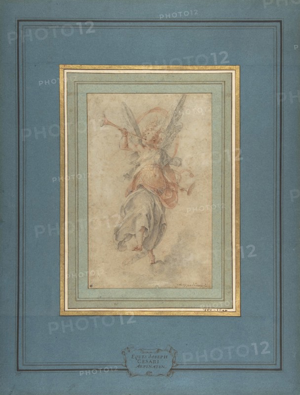 Allegorical Figure of Fame, ca. 1590. Creator: Giuseppe Cesari.