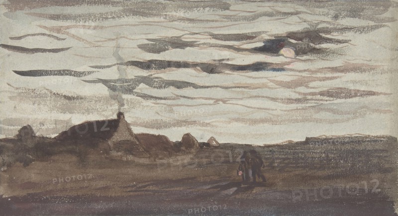 Moonlight, ca. 1860. Creator: Charles Francois Daubigny.