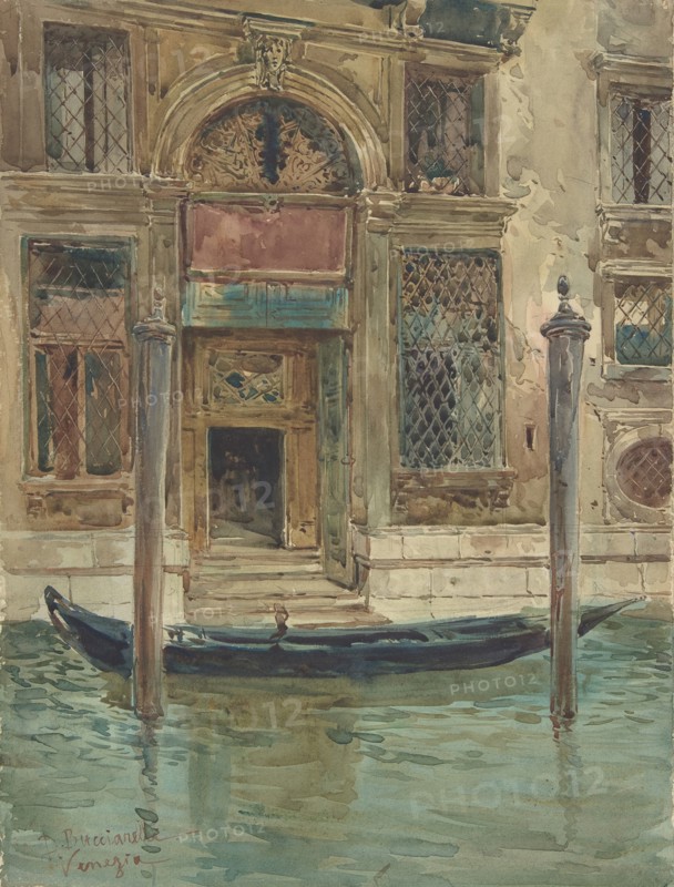 Portal of a Venetian Palace, 1839-1911. Creator: Daniele Bucciarelli.