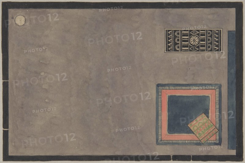 View of Interior for Paris Exhibition 1925, with Rugs, 1824. Creator: Erik Gunnar Asplund.