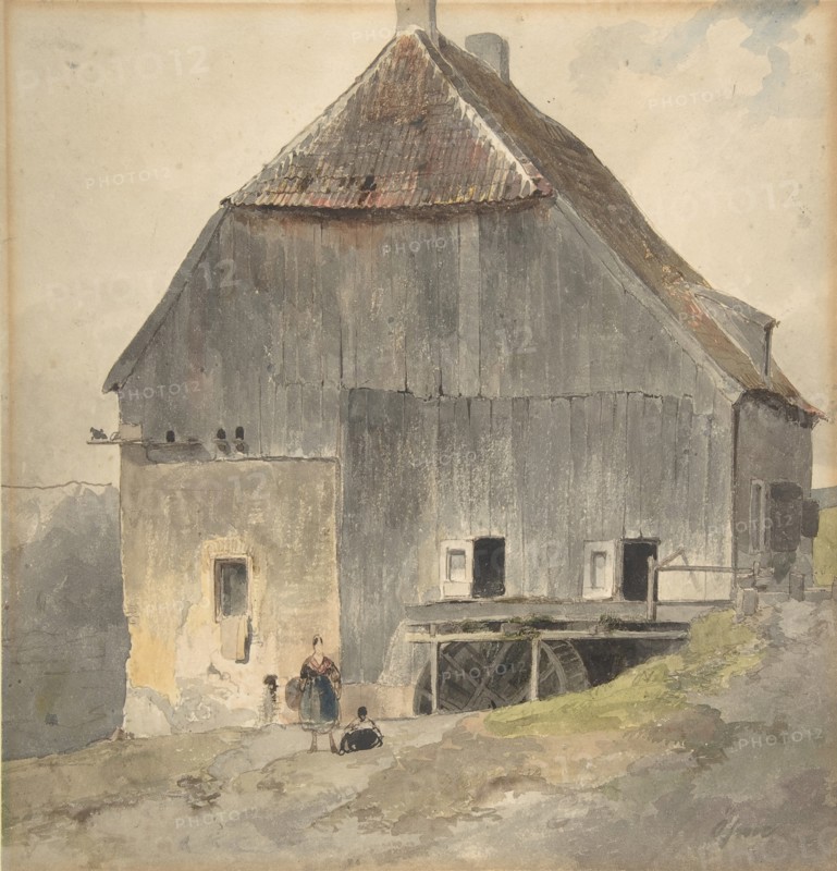 Watermill, ca. 1870. Creator: Ernst Erwin Oehme.