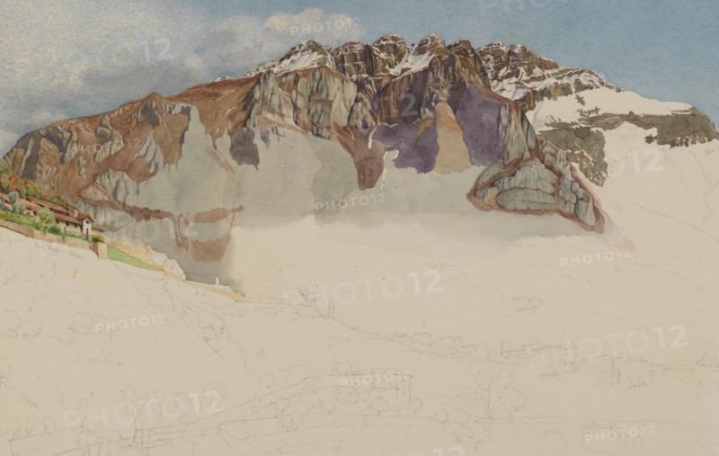 Mountainous Landscape in Italy : "Il Resegone", 1885. Creator: Frank Randal.