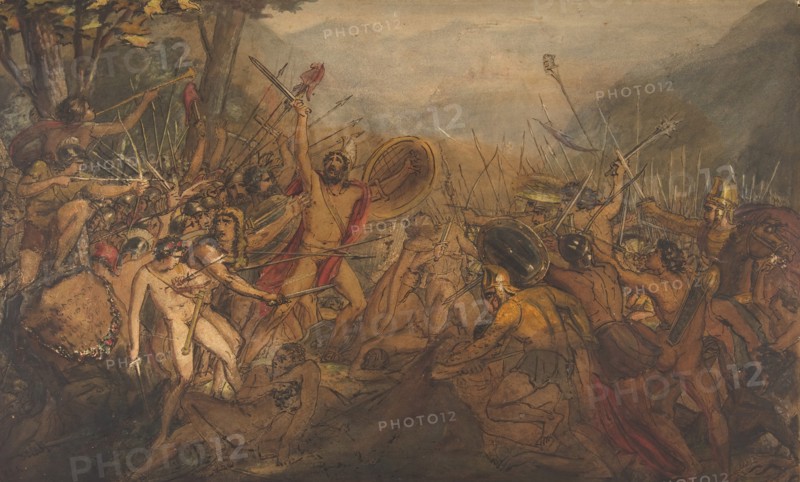 Battle Scene, 19th century. Creator: François Joseph Heim.