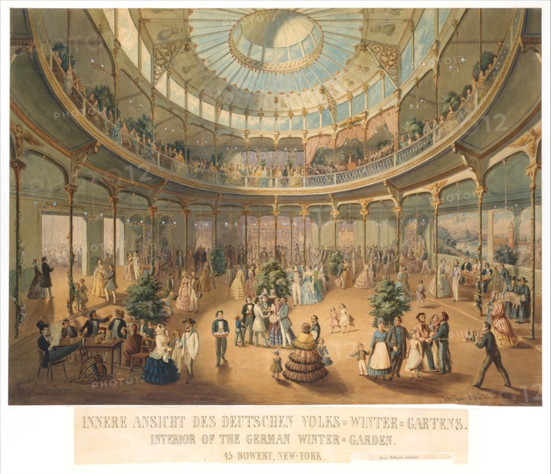 Innere Ansicht des Deutschen Volks Winter Gartens. Interior of the German Winter Garden..., 1856. Creator: Fritz Meyer.