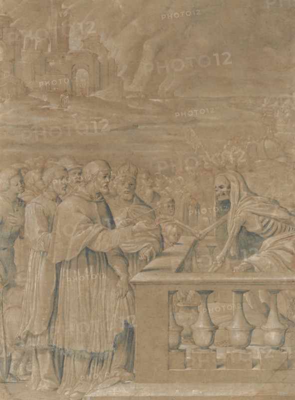Allegory of the Triumph of Death over Church and State, ca. 1538-44. Creator: Girolamo da Treviso.