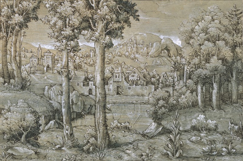 Imaginary Landscape, 1543. Creator: Hans Sebald Lautensack.