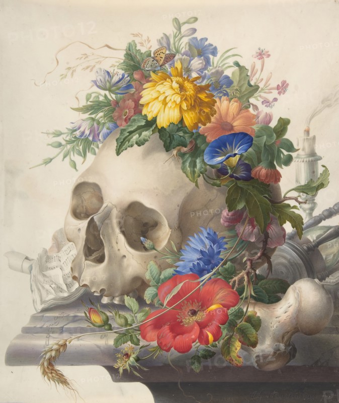 Vanitas Still Life, n.d.. Creator: Herman Henstenburgh.
