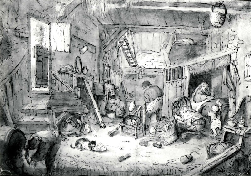 Peasant Family in a Barn, 1640s. Creator: Unknown.