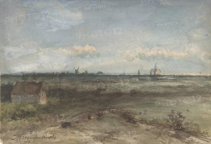 View of Haarlem from the Dunes, mid-19th-early 20th century. Creator: Jan Hendrik Weissenbruch.