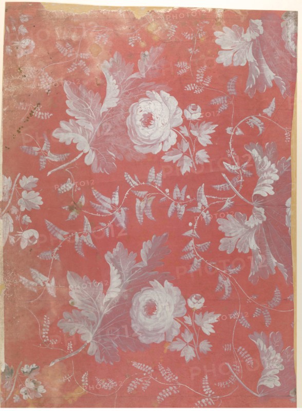 Design for Patterned Silk, ca. 1780-1825 . Creator: Attributed to Jean François Bony.