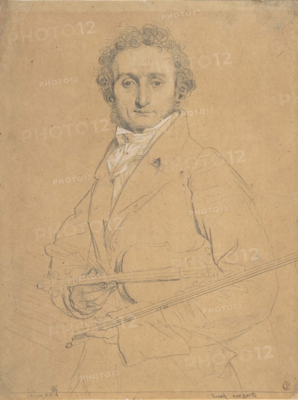 Niccolò Paganini (1784-1840), ca. 1830. Creator: Jean-Auguste-Dominique Ingres.