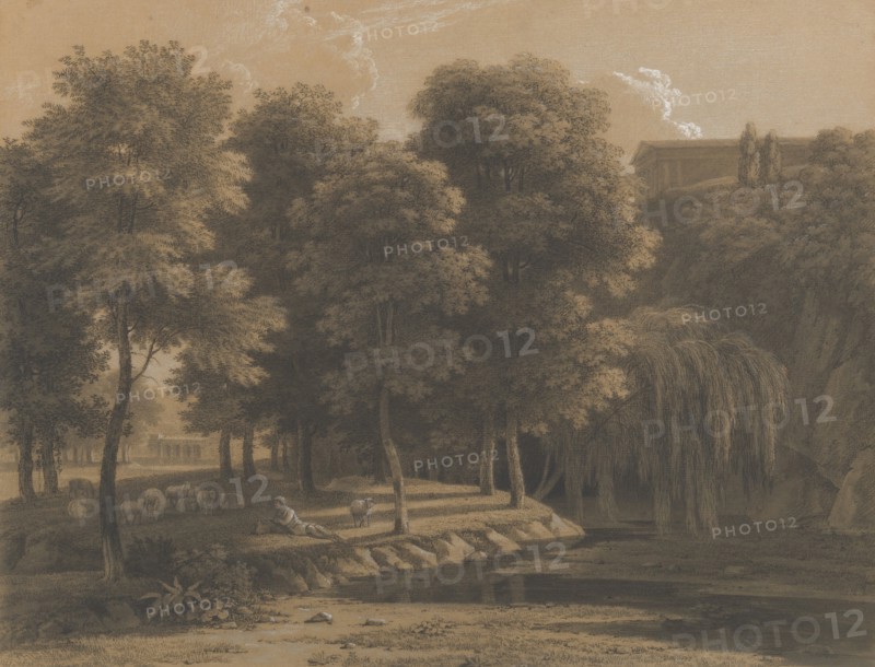 Classical Landscape with a Shepherd, 1803. Creator: Jean-Victor Bertin.