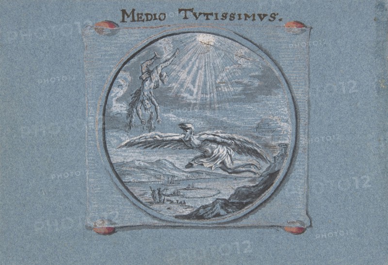 The Fall of Icarus, 1692. Creator: Johann Caspar Hessius.