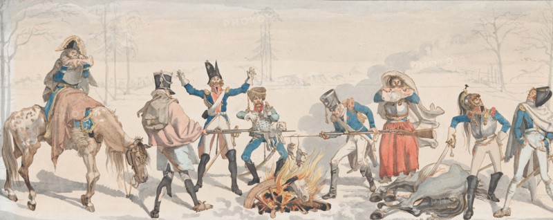 Lunch at the Fork (Le Dejeuner à la Fourchette), 1813. Creator: Johann Gottfried Schadow.