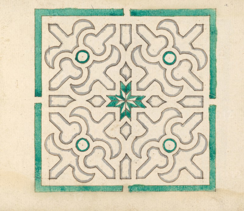 Album containing 75 Drawings for Garden Trellises & Parterres, ca. 1610-40. Creator: Jorg Rurfinger.