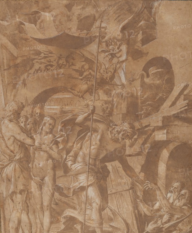 Christ in Limbo, ca. 1547-48. Creator: Luca Penni.