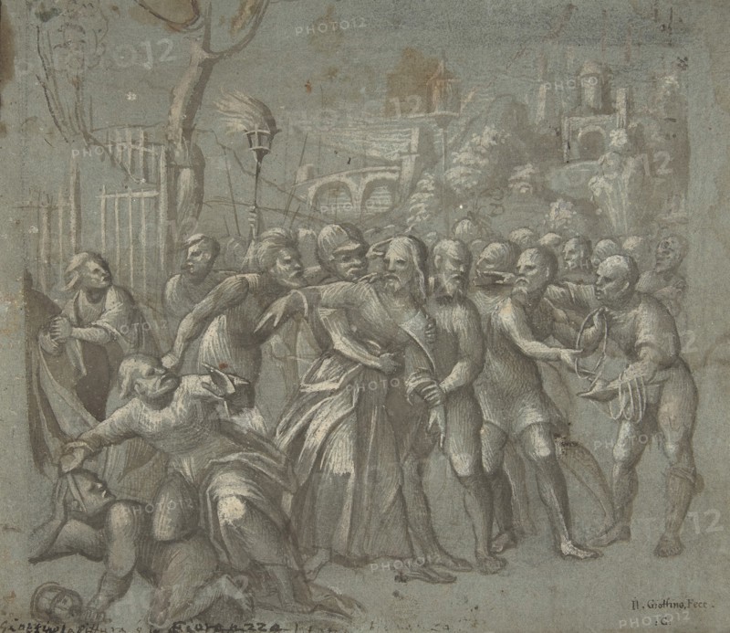 The Arrest of Christ, ca. 1545-46. Creator: Niccolo Giolfino.