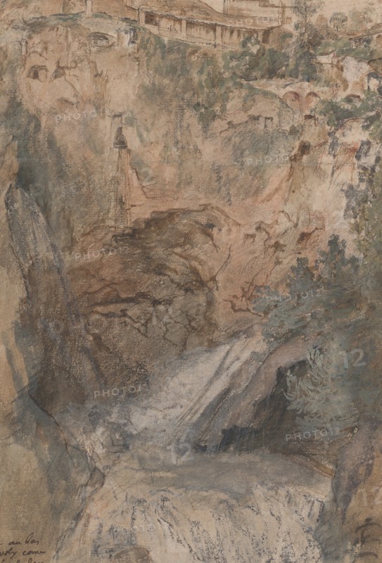 View of the Cascades at Tivoli, ca.1724-33. Creator: Nicolas Delobel.