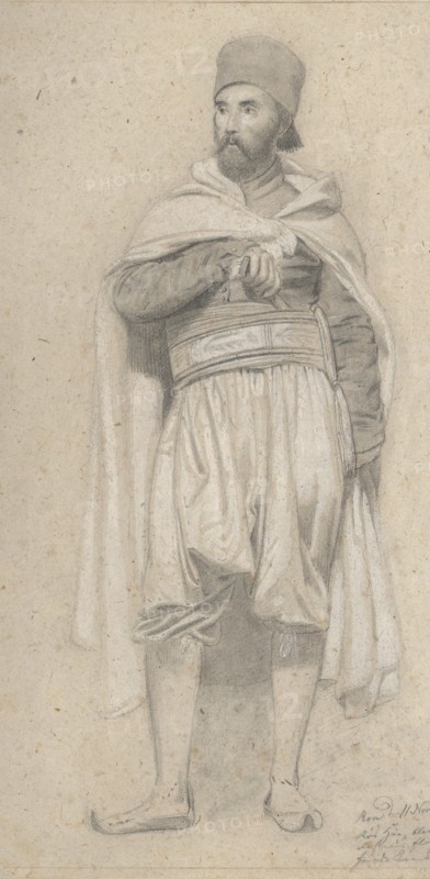 A Turkish Warrior, 1843 (?). Creator: Niels Simonsen.
