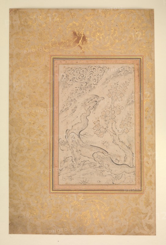 Dragon and Clouds, ca. 1600. Creator: Attributed to Sadiqi Beg.