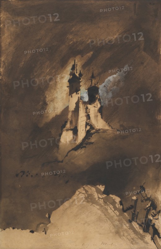 Souvenir of a Castle in Vosges, 1857. Creator: Victor Hugo.
