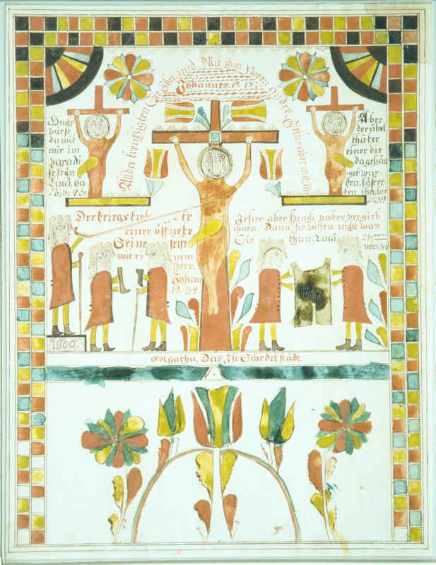Drawing of the Crucifixion, 1800. Creator: Unknown.