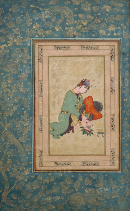 Woman Applying Henna, late 16th century. Creator: Unknown.