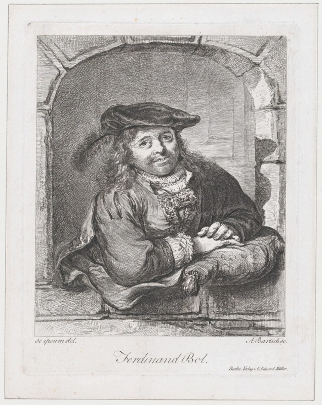 Portrait of Ferdinand Bol, 1803-08. Creator: Adam von Bartsch.