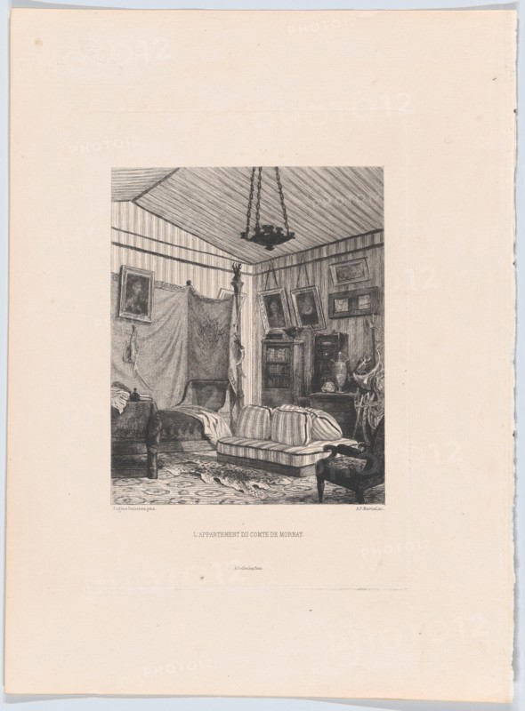 L'appartement du Comte de Mornay, 1873. Creator: Adolphe Martial Potémont.