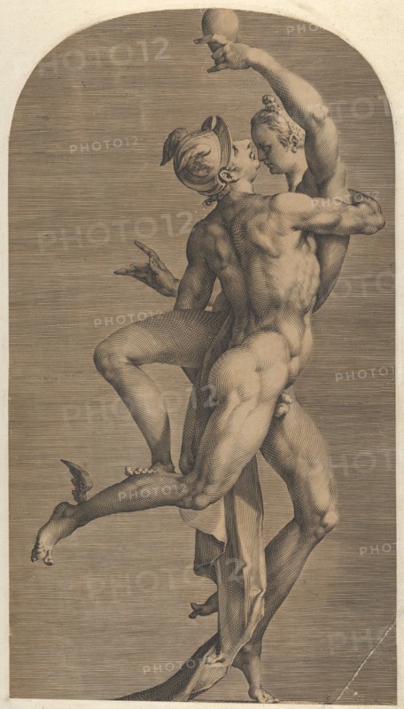 Mercury Abducting Psyche, ca. 1621. Creator: Adriaen Collaert.