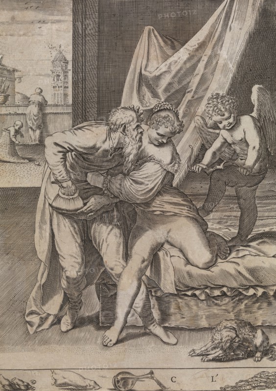 Ogni cosa vince l'oro, ca. 1590-95. Creator: Agostino Carracci.