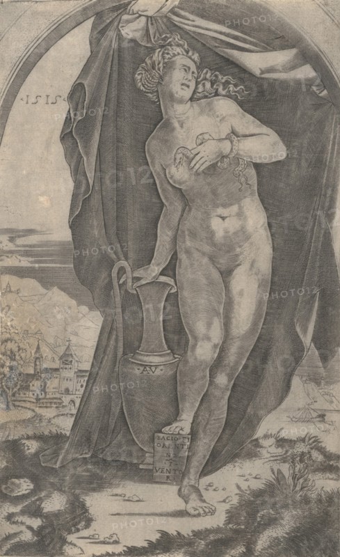 Cleopatra, dated 1515. Creator: Agostino Veneziano.