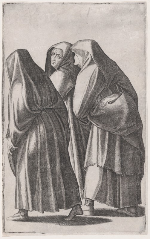 The three holy women going to the sepulchre, ca. 1514-36. Creator: Agostino Veneziano.