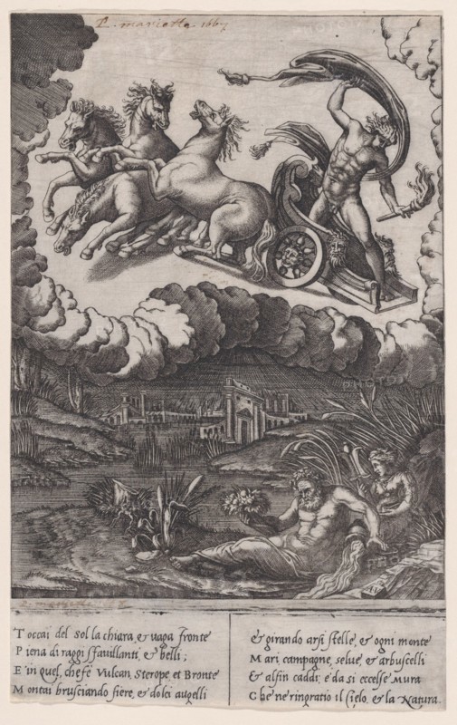 Phaeton, ca. 1514-36. Creator: Agostino Veneziano.