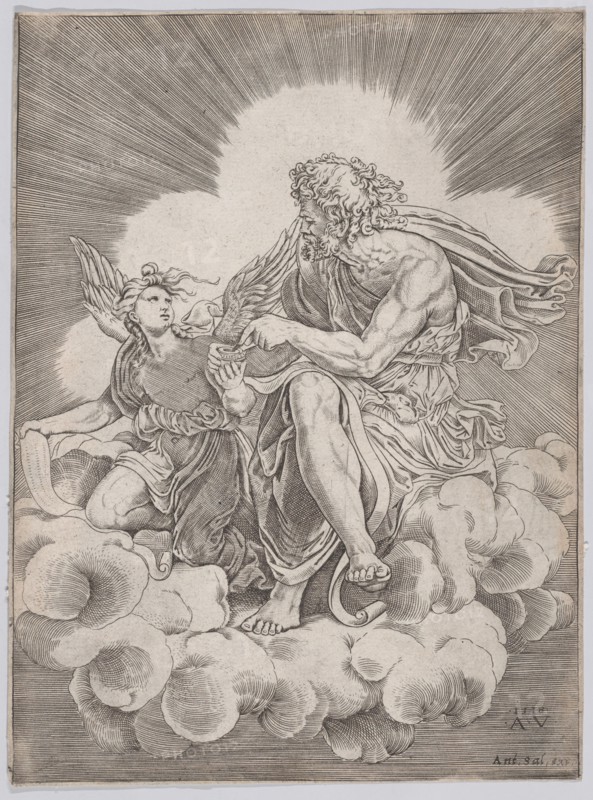 Saint Matthew, dated 1518. Creator: Agostino Veneziano.
