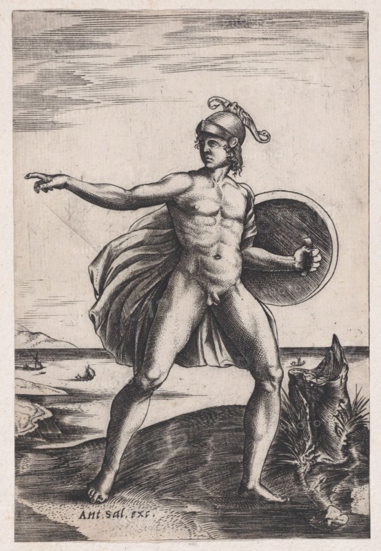 A Warrior, ca. 1514-36. Creator: Agostino Veneziano.