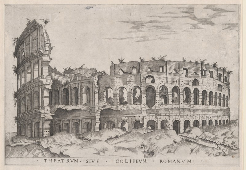 Speculum Romanae Magnificentiae: The Colosseum, 16th century., 16th century. Creator: Anon.