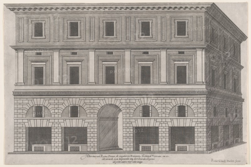 Speculum Romanae Magnificentiae: Alberini Palace, late 16th century., late 16th century. Creator: Anon.