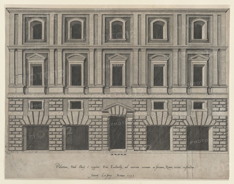 Speculum Romanae Magnificentiae: [Stazzi Palace], 1549. Creator: Anon.