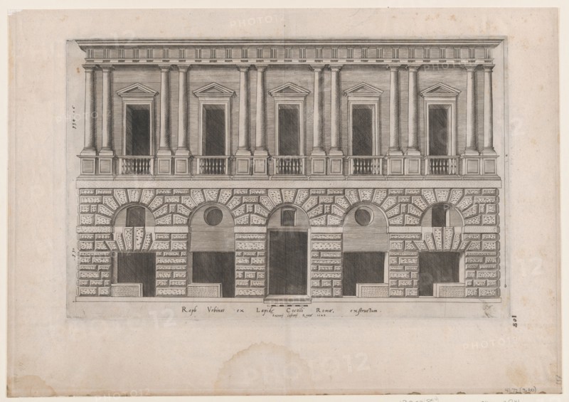 Speculum Romanae Magnificentiae: House of Raphael, 1549., 1549. Creator: Anon.