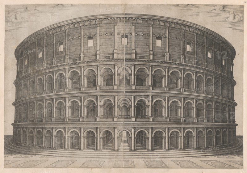 Speculum Romanae Magnificentiae: The Colosseum, 16th century., 16th century. Creator: Anon.