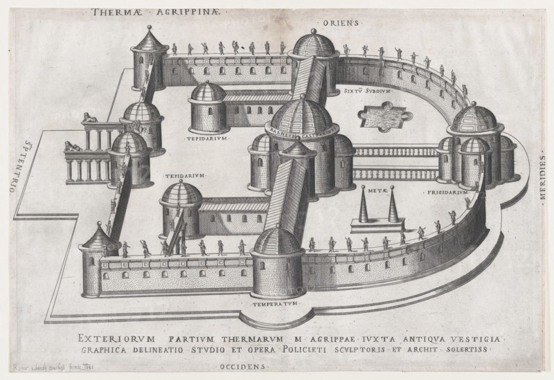 Speculum Romanae Magnificentiae: Baths of Agrippa, 1585., 1585. Creator: Anon.