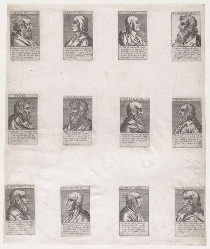 Speculum Romanae Magnificentiae: Portraits of the Ancient Philosophers, 16th century., 16th century. Creator: Anon.