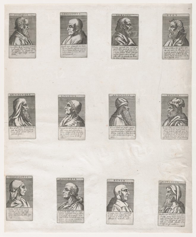 Speculum Romanae Magnificentiae: Portraits of the Ancient Philosophers, 16th century., 16th century. Creator: Anon.