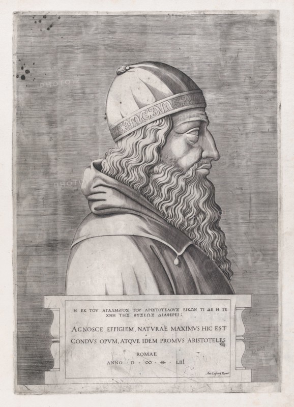 Speculum Romanae Magnificentiae: Aristotle, 1553., 1553. Creator: Anon.