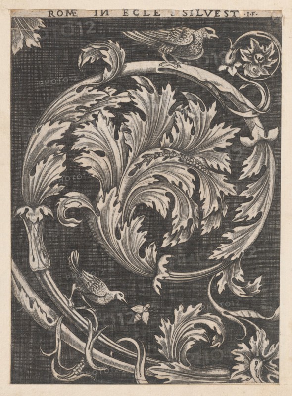 Speculum Romanae Magnificentiae: Ornamental foliage from churches, 16th century., 16th century. Creator: School of Raphael.