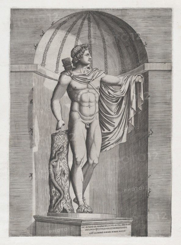 Speculum Romanae Magnificentiae: Apollo Belvedere, 1552., 1552. Creator: Unknown.