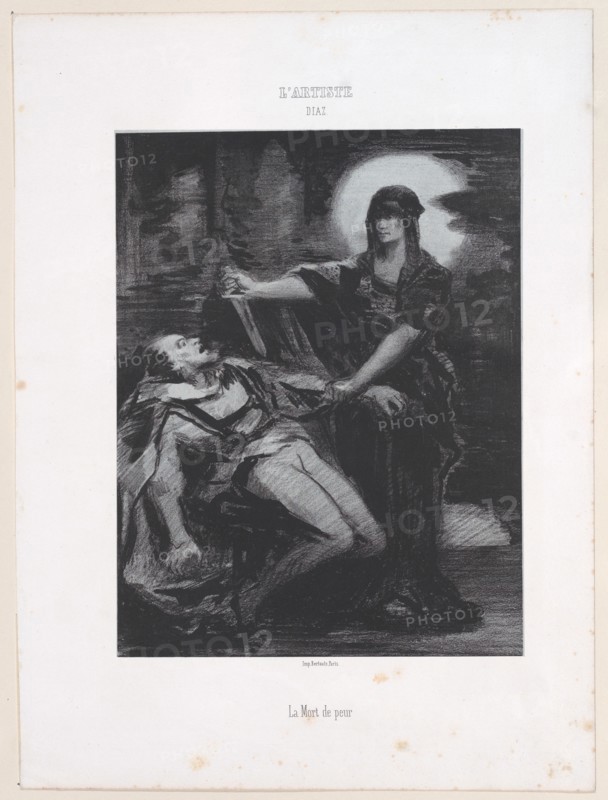 La Mort de peur, 1830-76., 1830-76. Creator: Narcisse Virgile Diaz de la Pena.