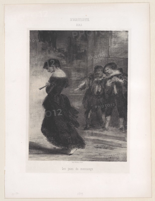Les joies du mensonge, 1830-76., 1830-76. Creator: Narcisse Virgile Diaz de la Pena.